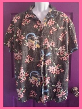 DC Comics Black and White Mens Shirt